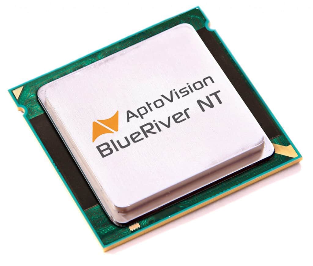 AptoVision’s BlueRiver NT chipset is designed to enable AV distribution using simple, low cost Ethernet switches