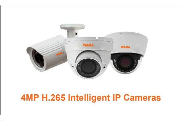 WAMA introduces new 4MP H.265 Intelligent IP cameras